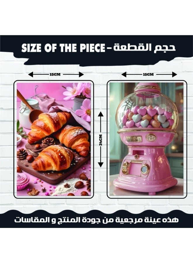 12 لوحة جدارية ديكور فخم للمطبخ وغرف الطعام بطباعة كوشيه 300 جرام  تصميمات عصرية لصور الأطعمة والمخبوزات والحلويات الملونة والشهية، مثالية لديكور المنزل والمطاعم والكافيهات الراقية جداً. - Image 3
